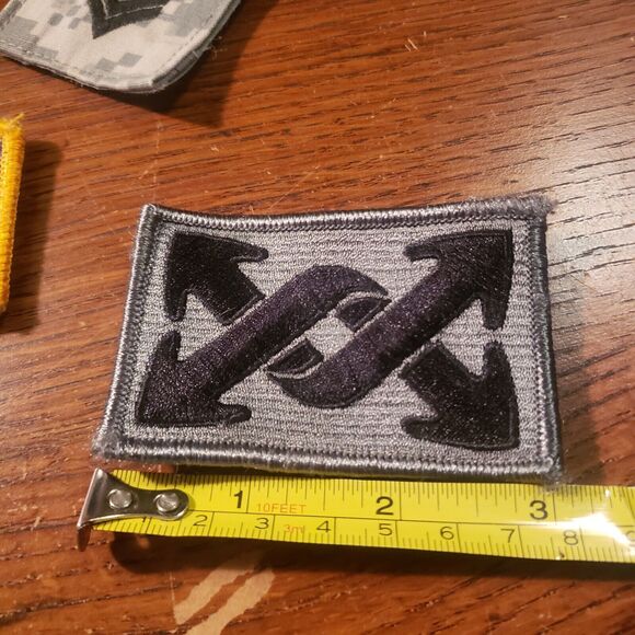 Military Patches Hook & Loop Removable Lot Of 5 American Flag Etc - Picture 8 of 9